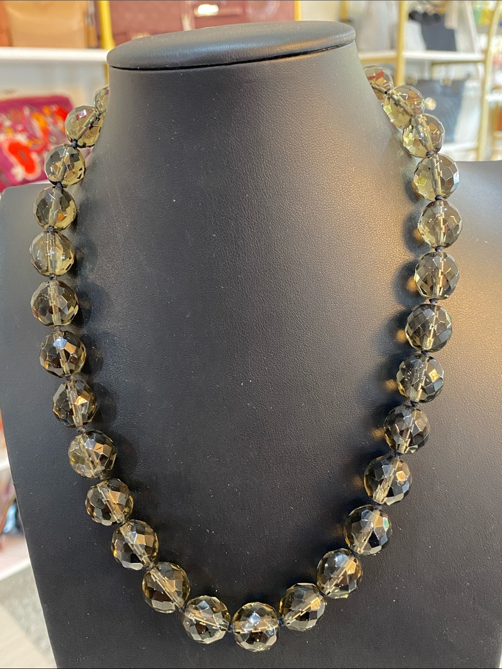 Joan rivers glass necklace